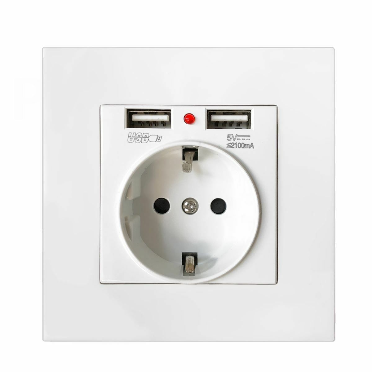 ENCHUFE CAJA MECANISMOS 2 USB 2.1A