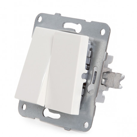 INTERRUPTOR DOBLE 10A 250V BLANCO PANASONIC