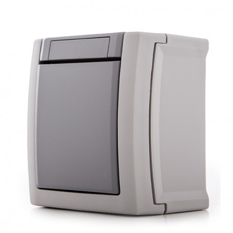 INTERRUPTOR EXTERIOR 10A 250V GRIS IP54 PANASONIC PACIFIC