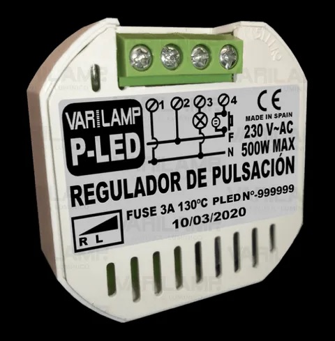 REGULADOR P-LED VARILAM PASTILLA DIMMER 500W