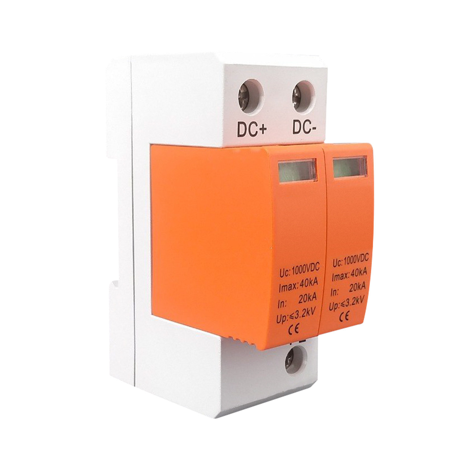 PROTECTOR SOBRETENSIONES TRANSITORIAS ESPECIAL INSTALACIONES FOTOVOLTAICAS 2P-Clase II-40kA-20kA-3,2kV CC 