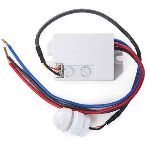 DETECTOR PRESENCIA EMPOTRAR MINI 140º 1200/300W