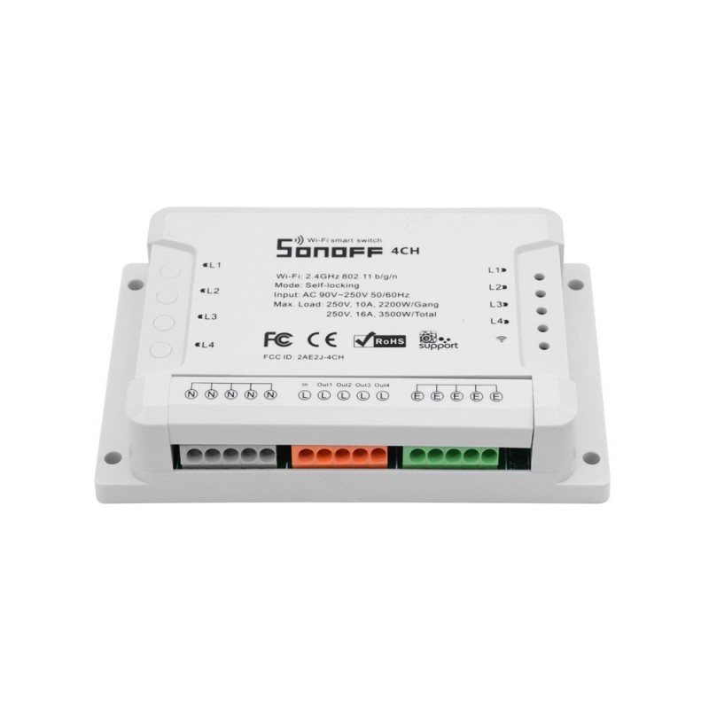 SONOF 4CH RELE ALEXA / GOOGLE HOME WIFI CARRIL DIM