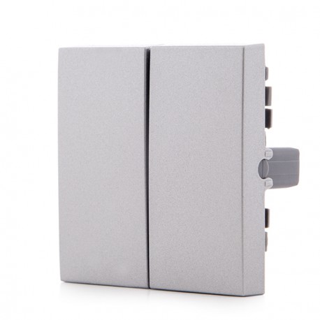 TECLA INTERRUPTOR / PULSADOR / CONMUTADOR DOBLE GRIS PANASONIC