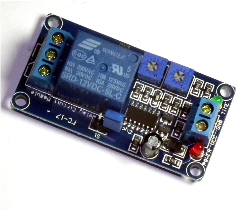 TEMPORIZADOR 12V PUL AU. RE. ON Y OFF FC17 1S-200S